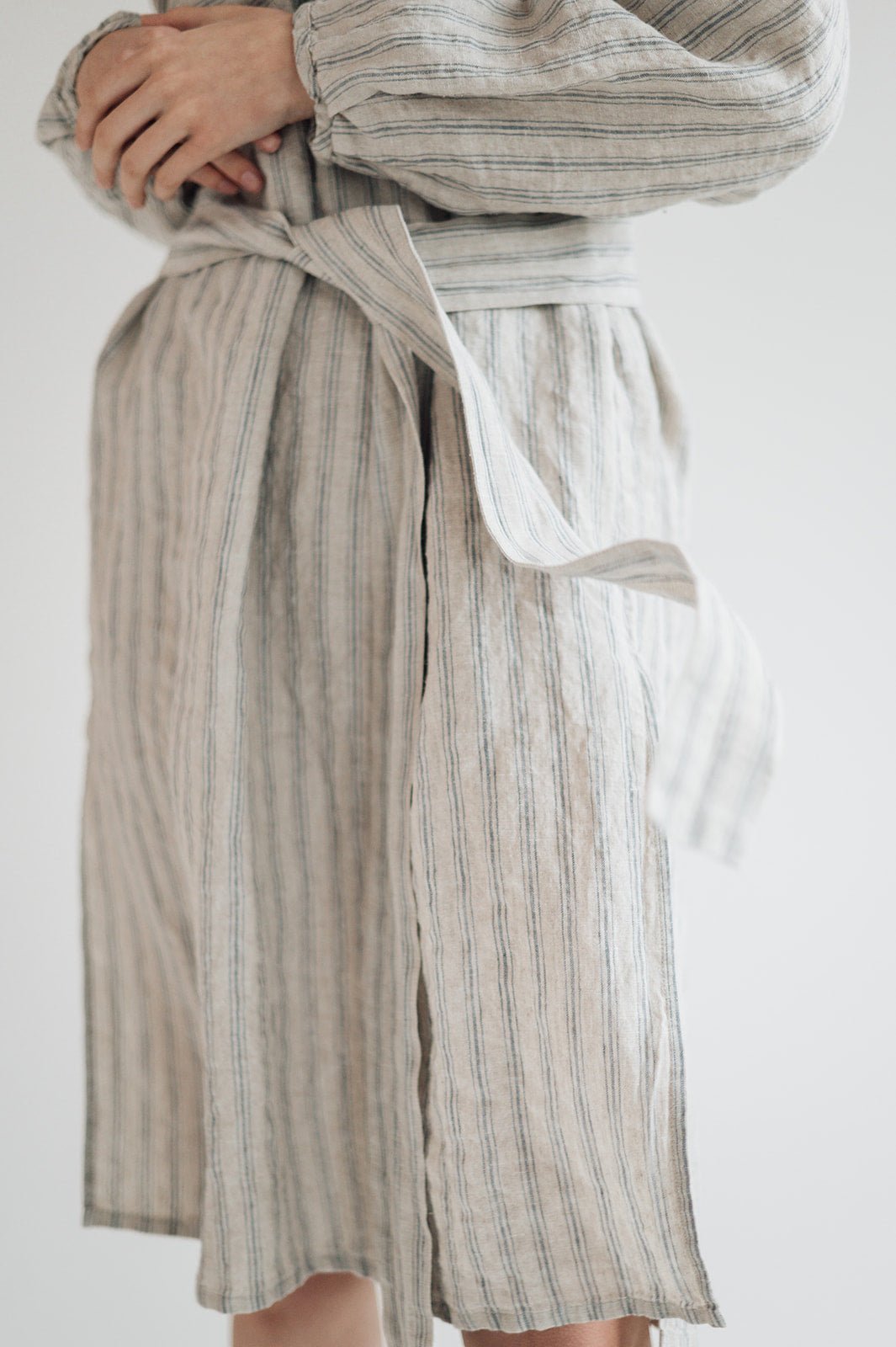 DAINA summer dress white - MOO Linen Shop