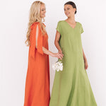 DOR maxi dress white - MOO Linen Shop