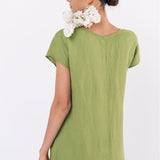 DOR maxi dress white - MOO Linen Shop