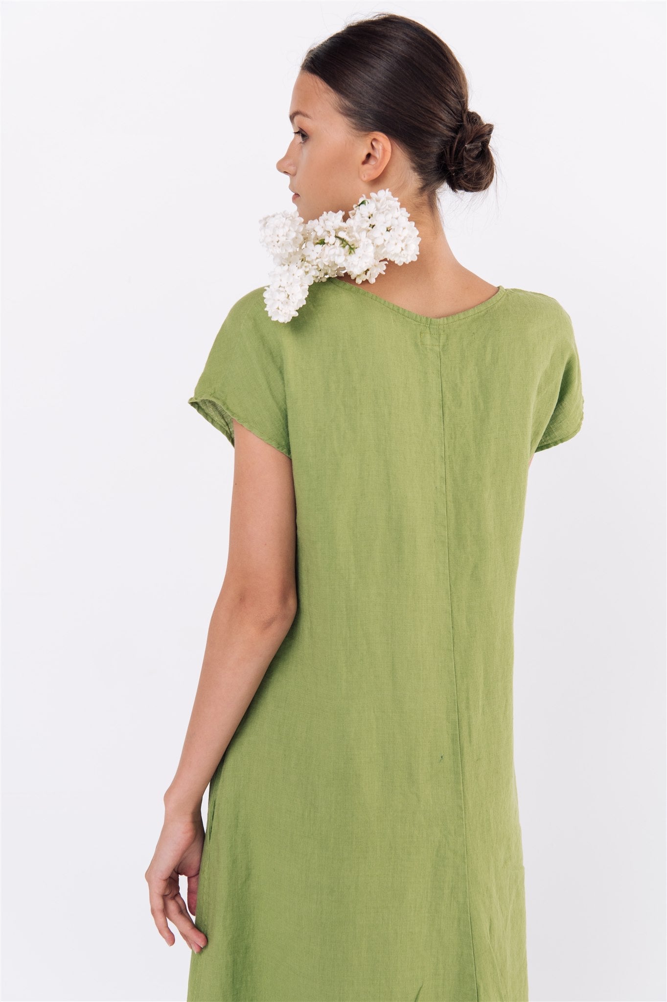 DOR maxi dress white - MOO Linen Shop