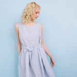 EDEN new linen dress black - MOO Linen Shop