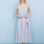 EDEN new linen dress black - MOO Linen Shop