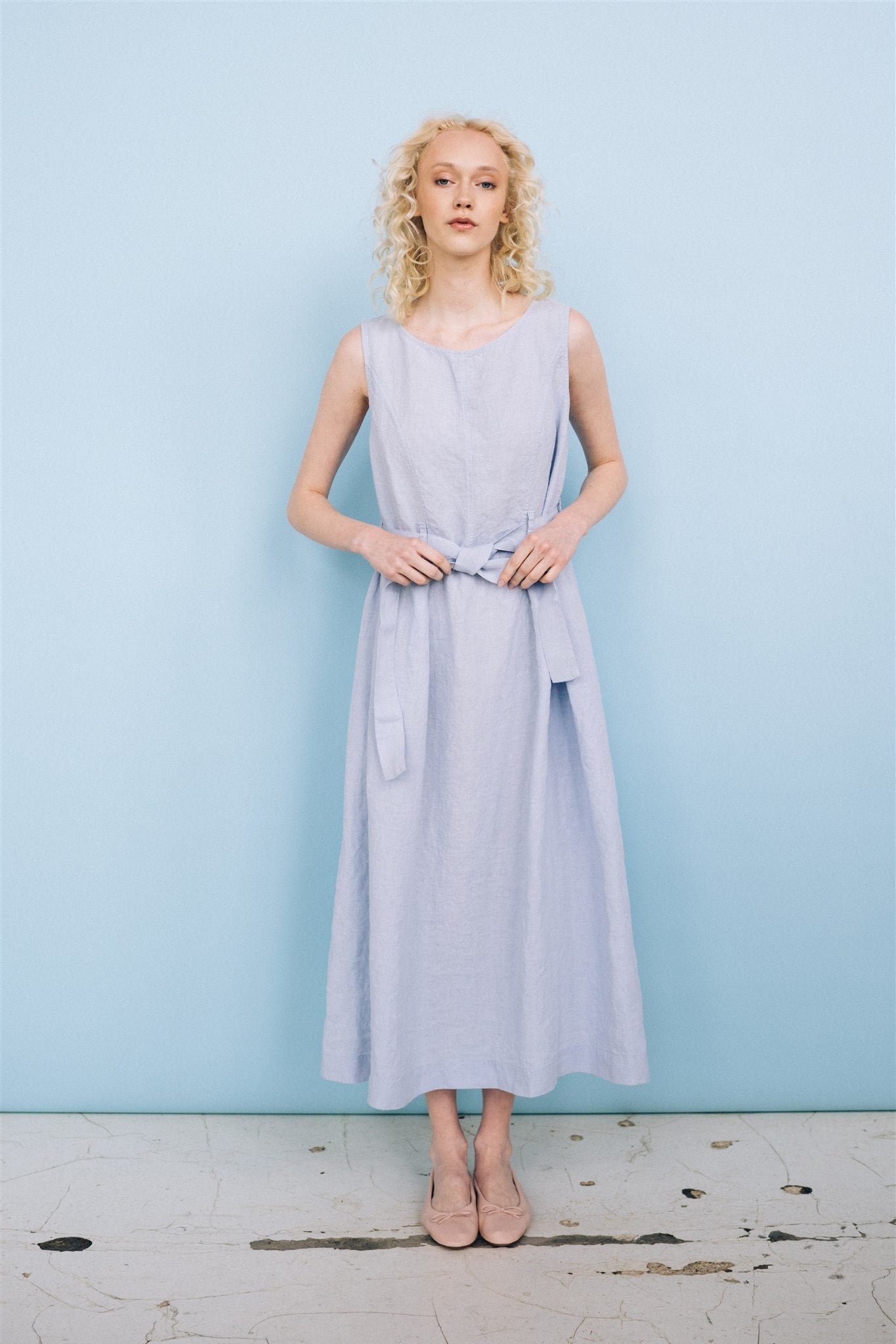 EDEN new linen dress black - MOO Linen Shop