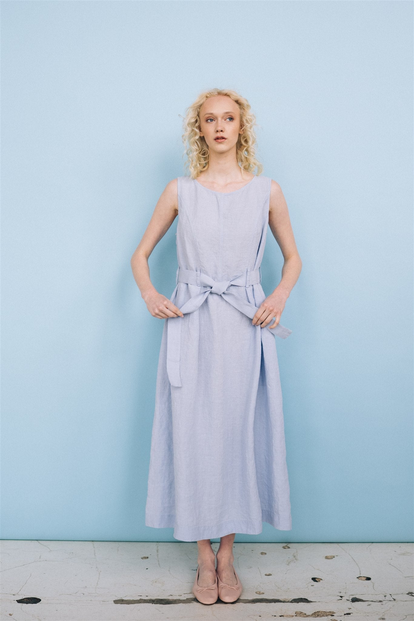 EDEN new linen dress black - MOO Linen Shop