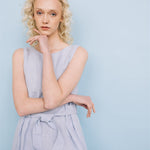 EDEN new linen dress black - MOO Linen Shop