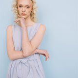 EDEN new linen dress black - MOO Linen Shop