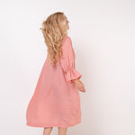 ESTELLA off the shoulder dress white - MOO Linen Shop