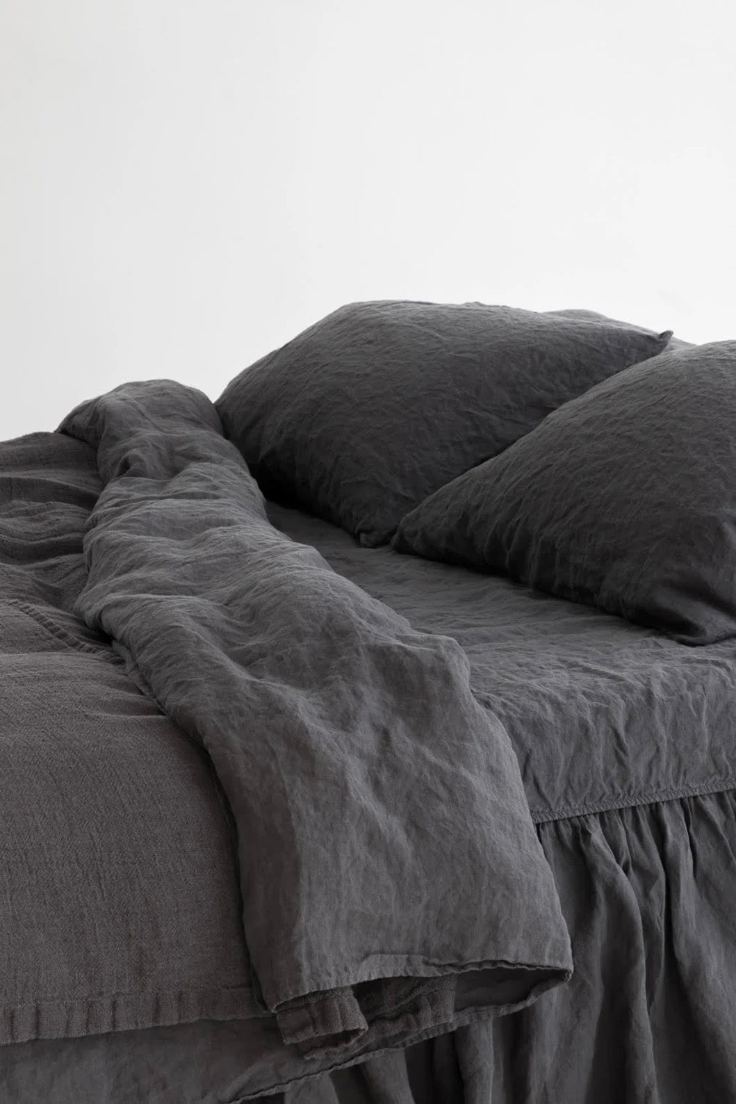 FLAT linen sheet EASY US TWIN 66x 96"/ 168 x244 cm - MOO Linen Shop