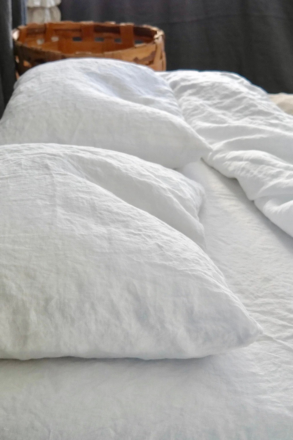 FLAT linen sheet EASY US TWIN 66x 96"/ 168 x244 cm - MOO Linen Shop