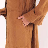 GINA shirt dress cream - MOO Linen Shop