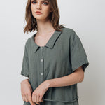GIRL shirt dress cream - MOO Linen Shop