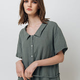 GIRL shirt dress cream - MOO Linen Shop