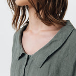 GIRL shirt dress cream - MOO Linen Shop