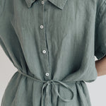 GIRL shirt dress cream - MOO Linen Shop