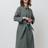 GRAZ shirt dress cream - MOO Linen Shop