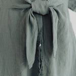 GRAZ shirt dress cream - MOO Linen Shop