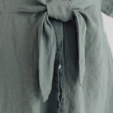 GRAZ shirt dress cream - MOO Linen Shop