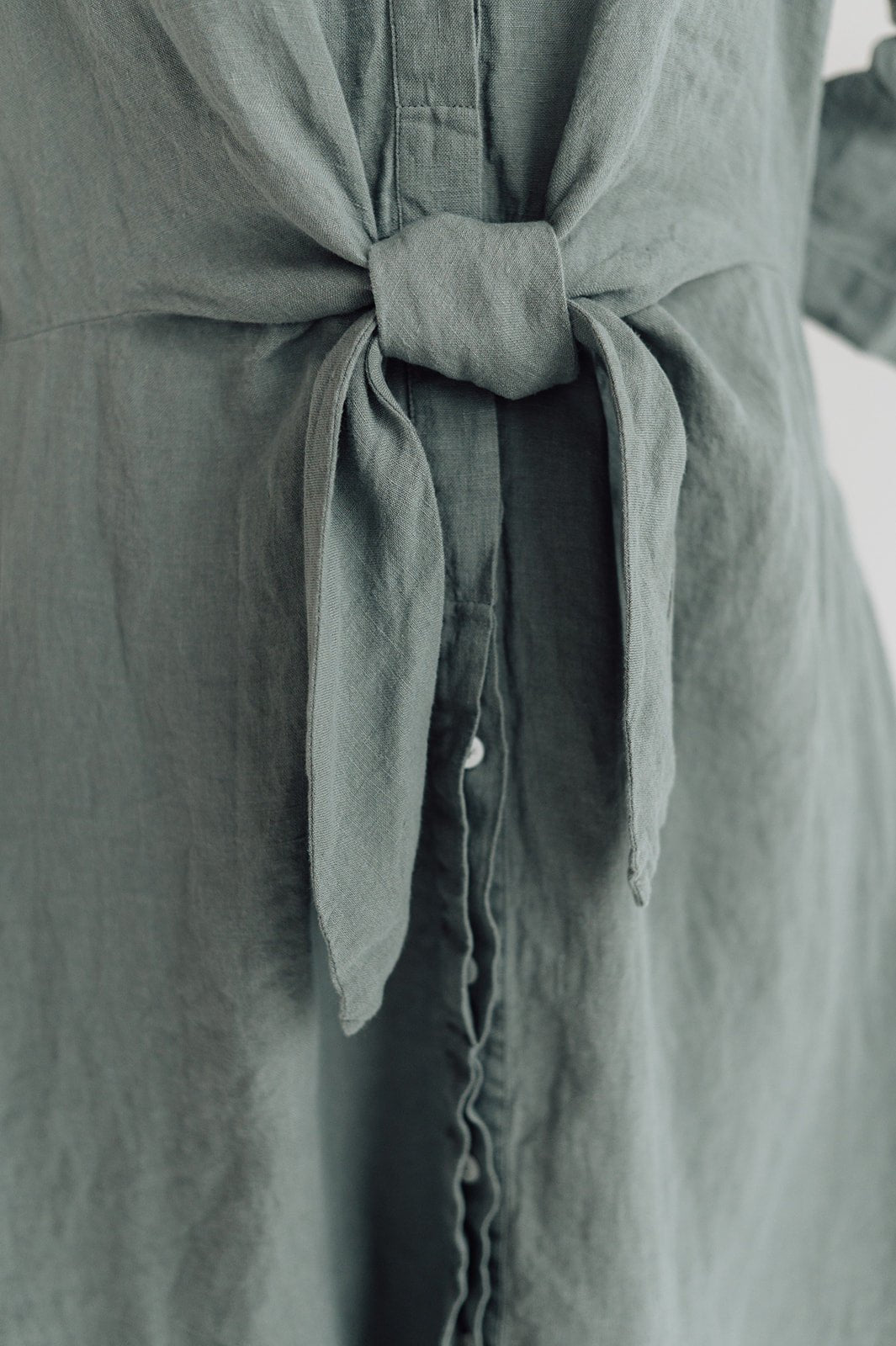 GRAZ shirt dress cream - MOO Linen Shop