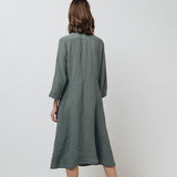GRAZ shirt dress cream - MOO Linen Shop