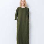 GUSTO maxi dress white - MOO Linen Shop