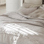 HARMONIA linen duvet cover set natural - MOO Linen Shop