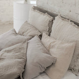 HARMONIA linen duvet cover set natural - MOO Linen Shop