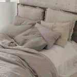 HARMONIA linen duvet cover set natural - MOO Linen Shop