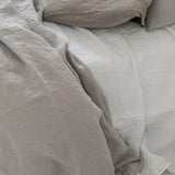 HARMONIA linen duvet cover set natural - MOO Linen Shop