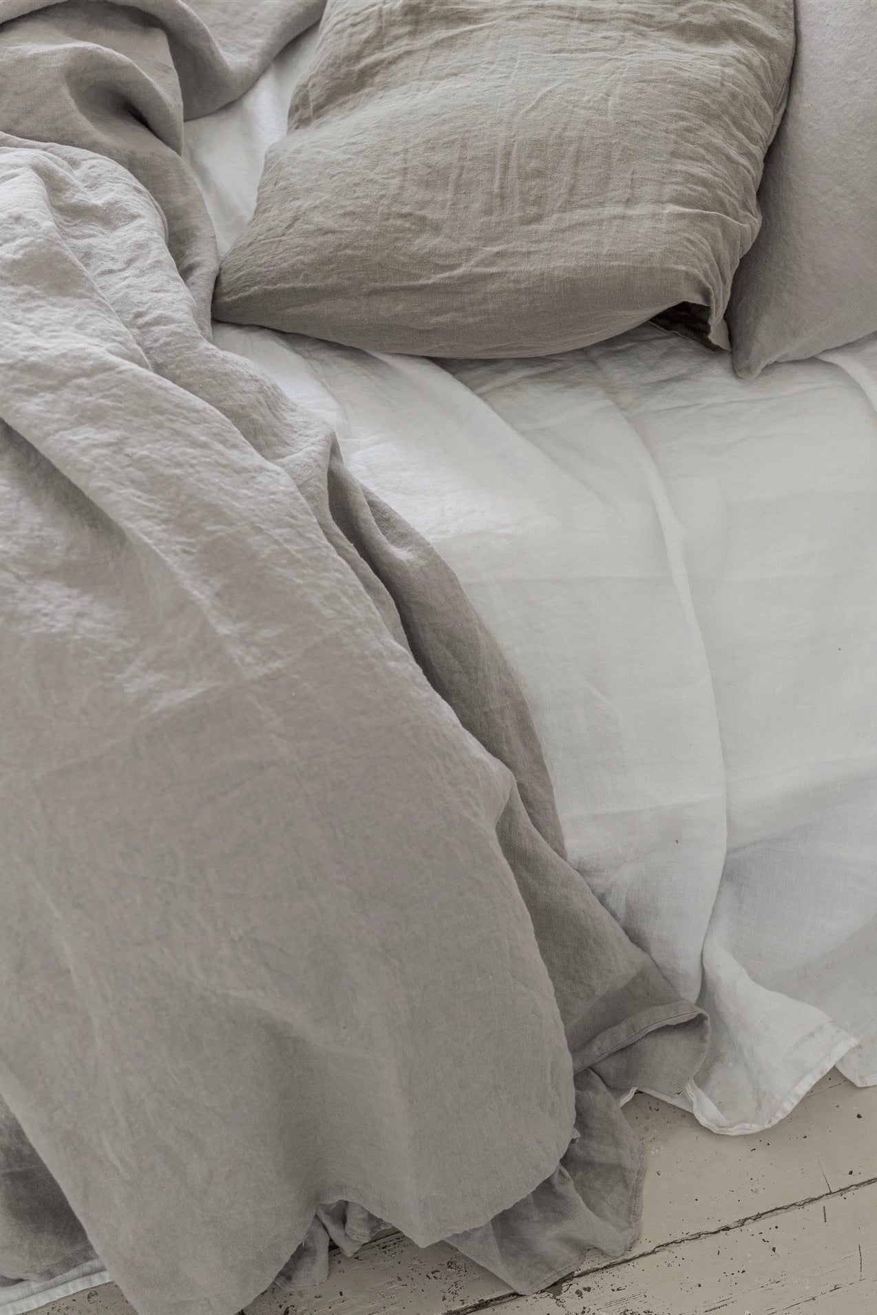 HARMONIA linen duvet cover set natural - MOO Linen Shop