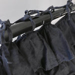 HEAVEN curtain panel black - MOO Linen Shop