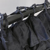 HEAVEN curtain panel black - MOO Linen Shop