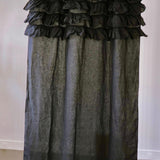 HEAVEN curtain panel black - MOO Linen Shop