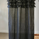 HEAVEN curtain panel black - MOO Linen Shop