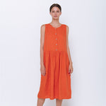 HOT linen tunic dress cream - MOO Linen Shop