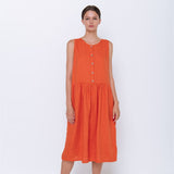 HOT linen tunic dress cream - MOO Linen Shop