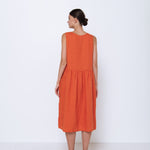 HOT linen tunic dress cream - MOO Linen Shop