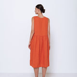 HOT linen tunic dress cream - MOO Linen Shop