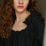 JACKY linen dress royal blue - MOO Linen Shop