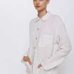 JANE linen pajama green olive - MOO Linen Shop