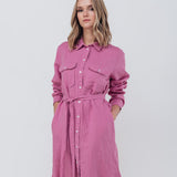 JEEP shirt dress cream - MOO Linen Shop