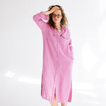 JEEP shirt dress cream - MOO Linen Shop