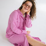 JEEP shirt dress cream - MOO Linen Shop