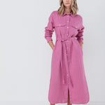 JEEP shirt dress cream - MOO Linen Shop