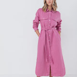 JEEP shirt dress cream - MOO Linen Shop