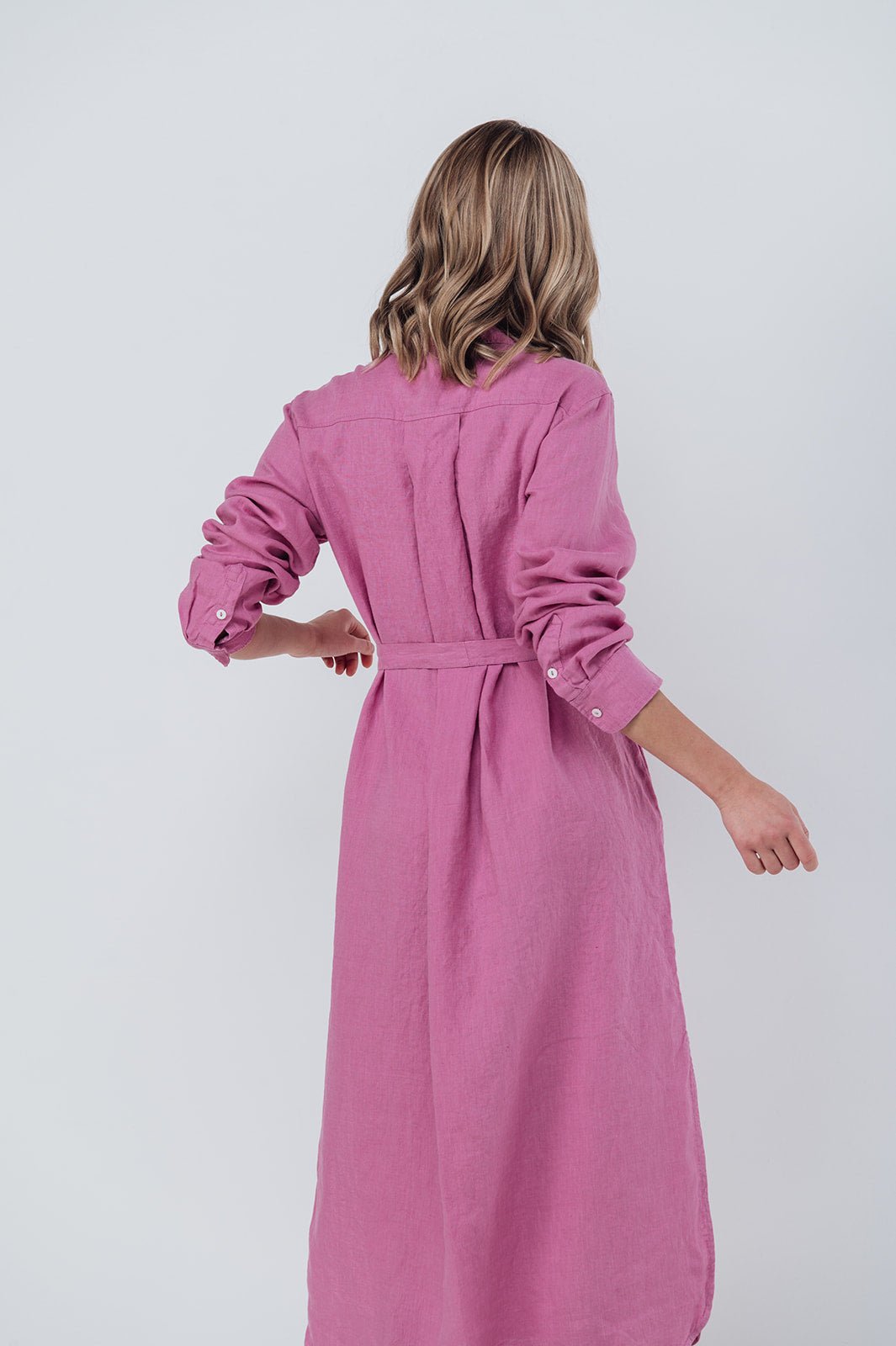 JEEP shirt dress cream - MOO Linen Shop