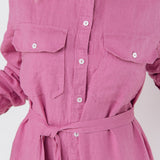 JEEP shirt dress cream - MOO Linen Shop