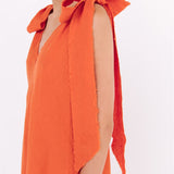 JILY maxi dress white - MOO Linen Shop