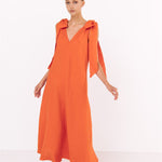 JILY maxi dress white - MOO Linen Shop