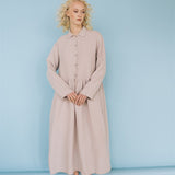 JULIA linen dress havanna - MOO Linen Shop