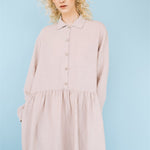 JULIA linen dress havanna - MOO Linen Shop